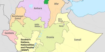 Etiopiske tigray kort